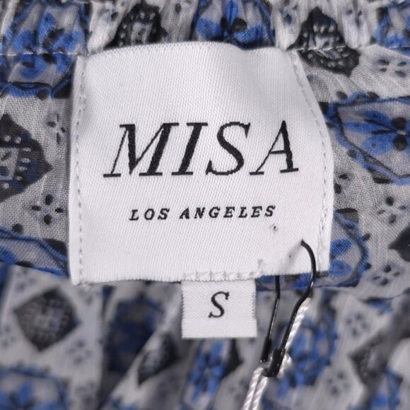NWT MISA Los Angeles Zonia Off Shoulder‎ Chiffon Mini Dress Ruffle Pleated SMALL - Picture 9 of 15